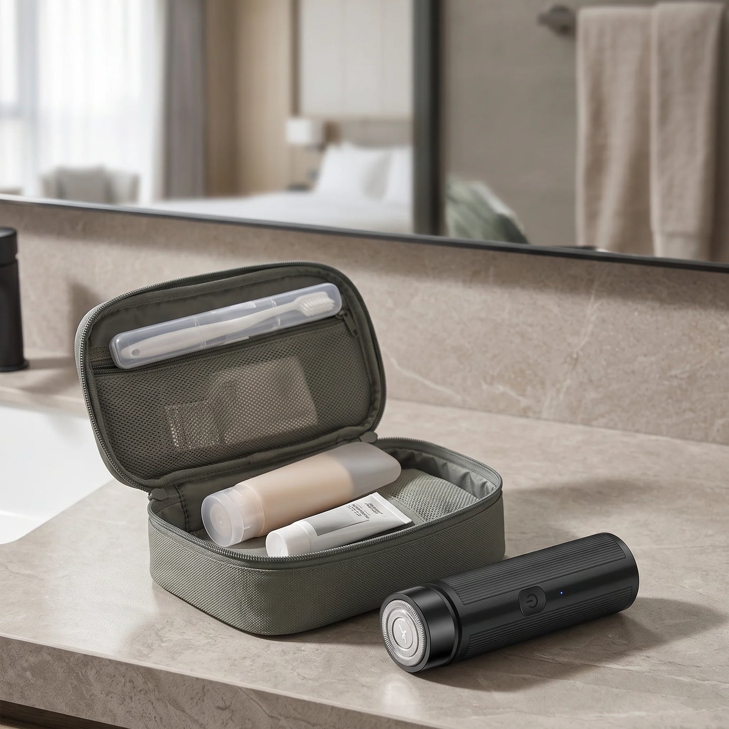 Mini Rotary Shaver USB Rechargeable Washable Head