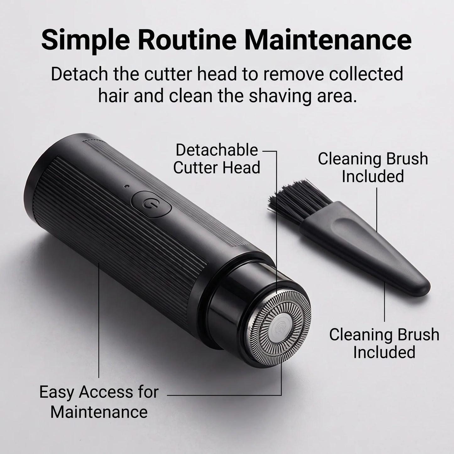 Mini Rotary Shaver USB Rechargeable Washable Head