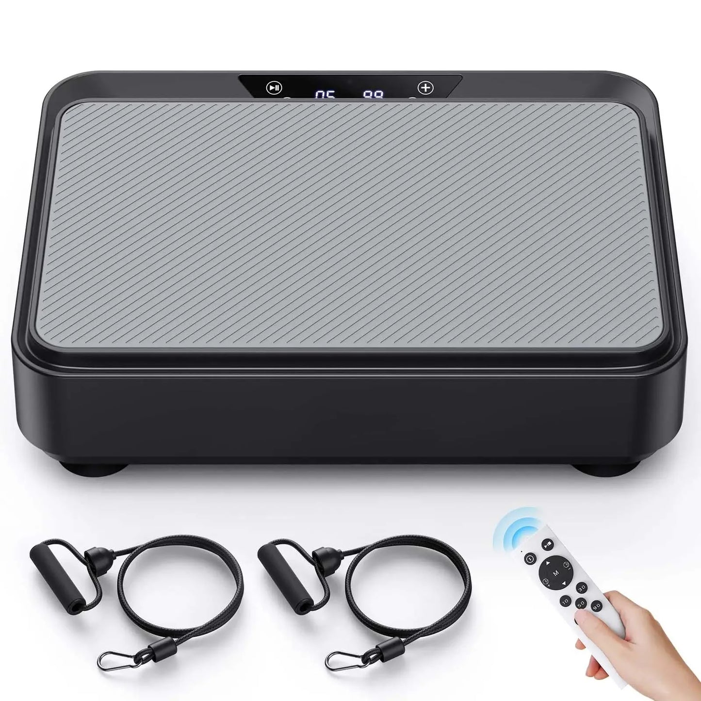 Mini Vibration Plate 99-Speed Remote & Resistance Bands