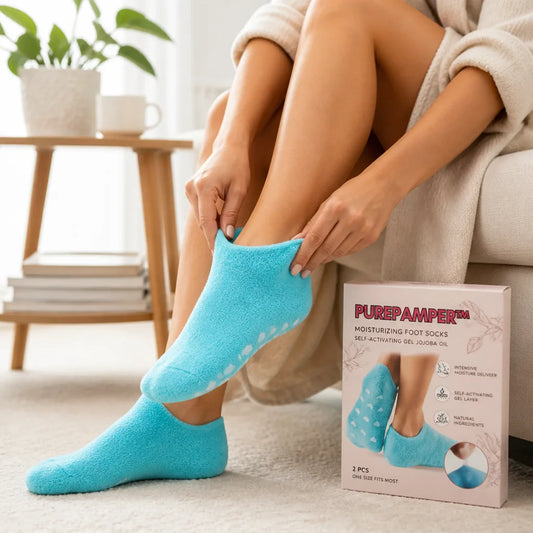 Moisturizing Foot Socks Self-Activating Gel Jojoba Oil