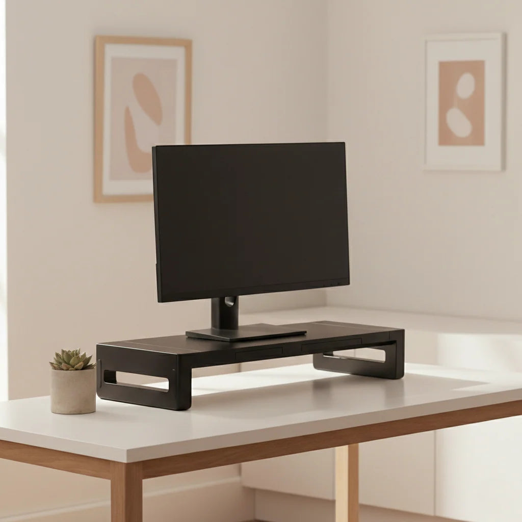 Monitor Stand Riser Adjustable Height Optional USB