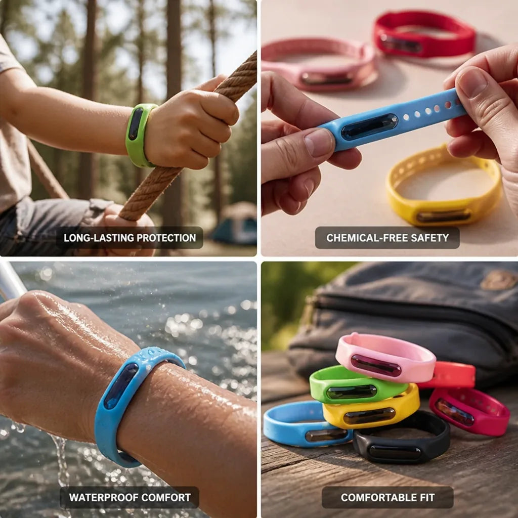 Mosquito Repellent Bracelet Chemical-Free 24-Month Protection