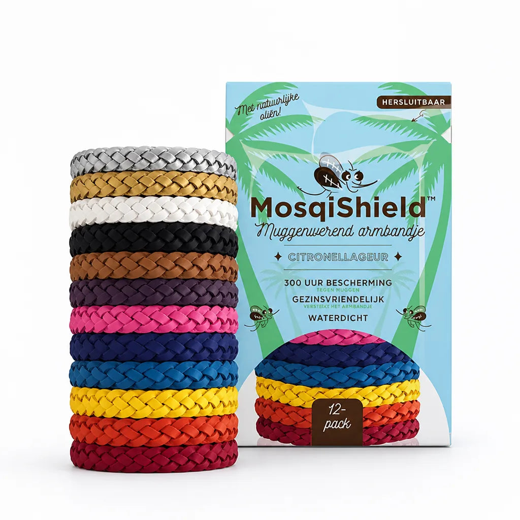 Mosquito Repellent Bracelet Waterproof & Adjustable 300-Hour Protection