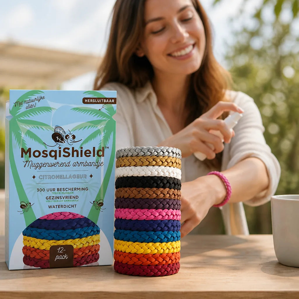 Mosquito Repellent Bracelet Waterproof & Adjustable 300-Hour Protection