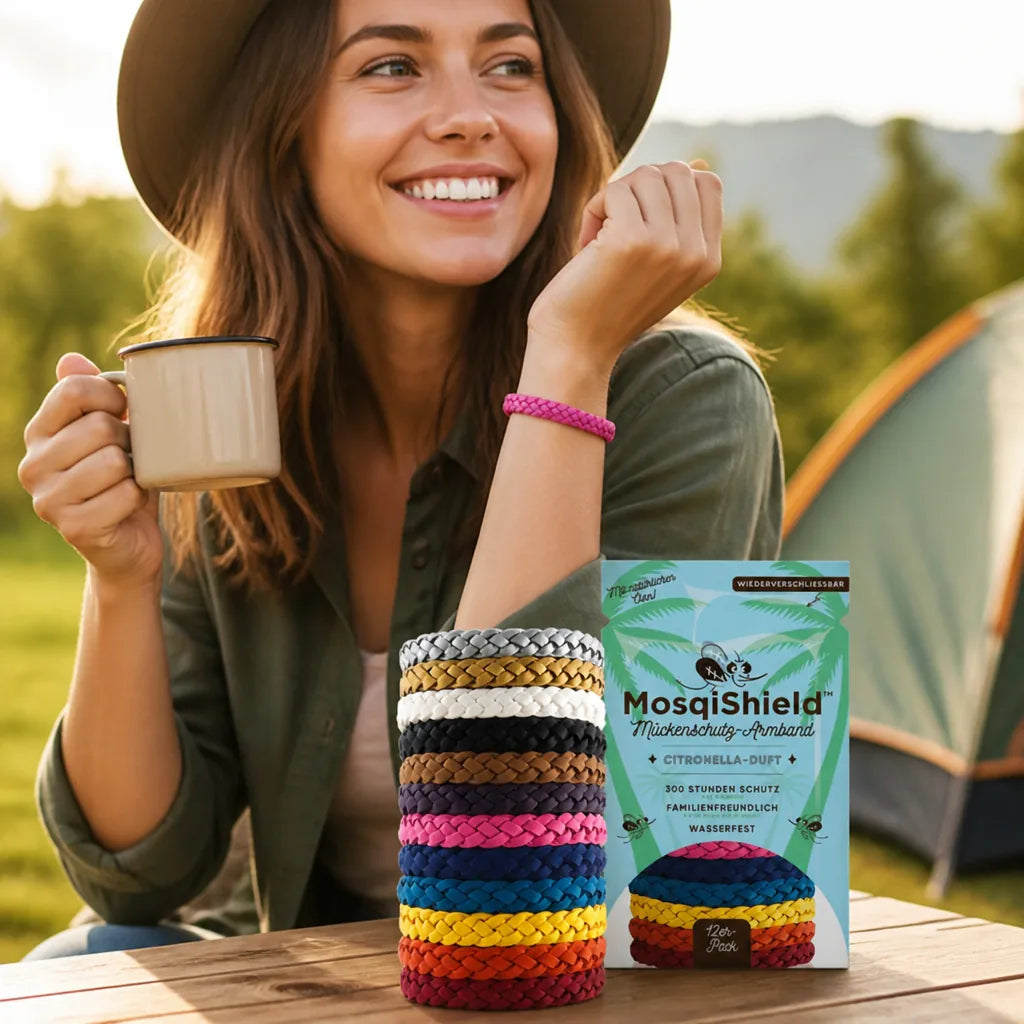 Mosquito Repellent Bracelet Waterproof Natural 12 Pack