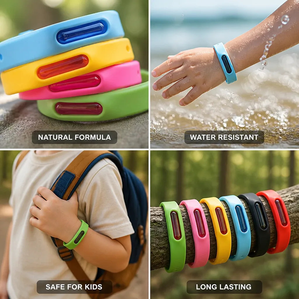Mosquito Repellent Wristband Natural Formula Child-Safe 24-Month Protection