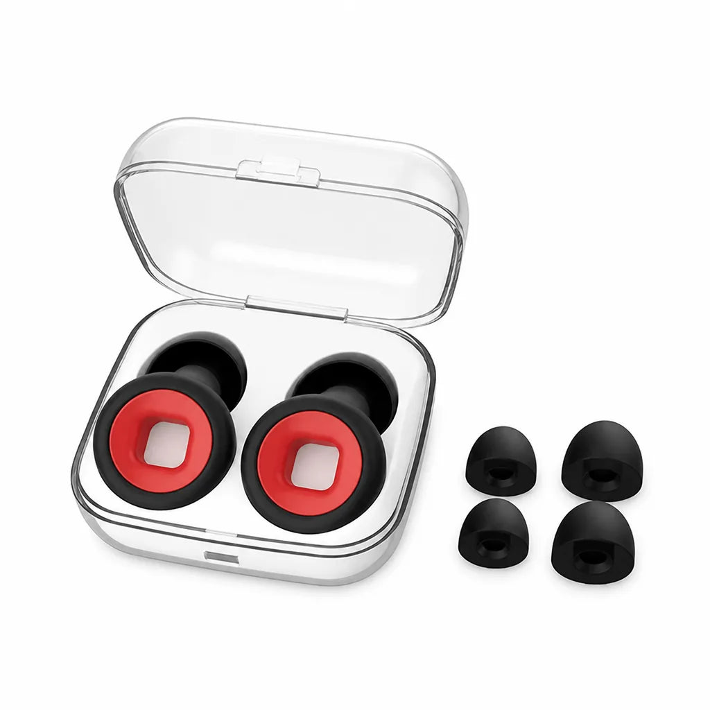 Motorcycle Earplugs Silicone Wind-Noise Reduction & Helmet Compatible