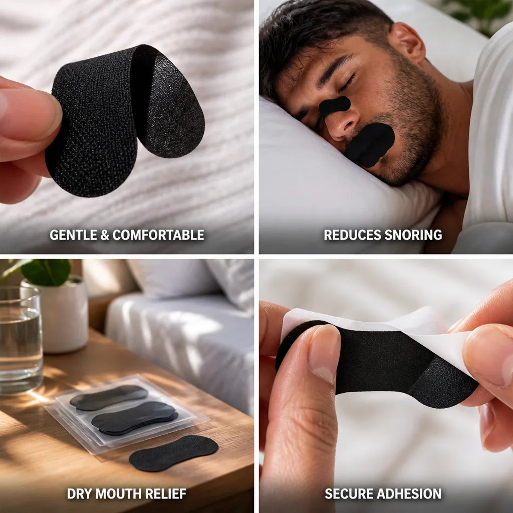 Mouth Tape Cotton Adhesive Promotes Nose Breathing