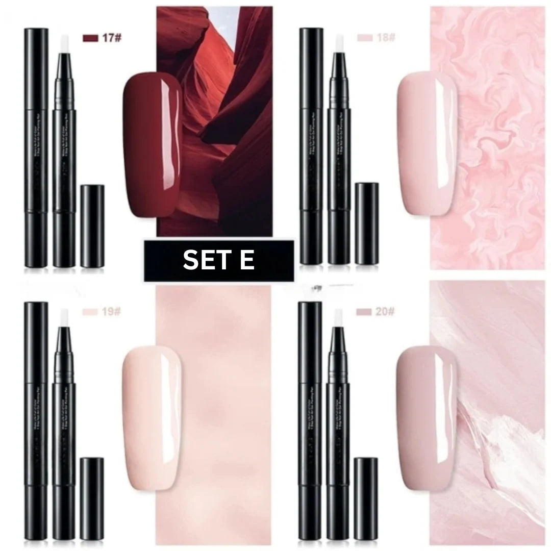Nail Art Pen One-Step Gel Soft Brush & Twist Applicator