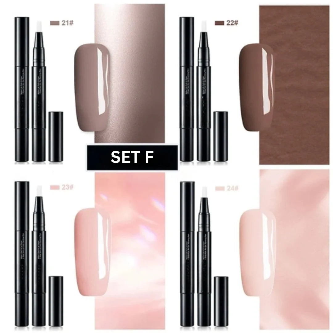 Nail Art Pen One-Step Gel Soft Brush & Twist Applicator