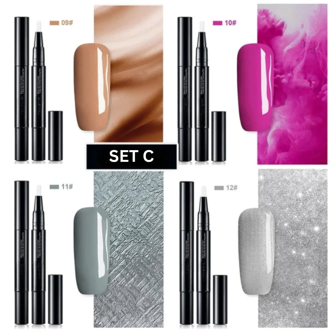 Nail Art Pen One-Step Gel Soft Brush & Twist Applicator