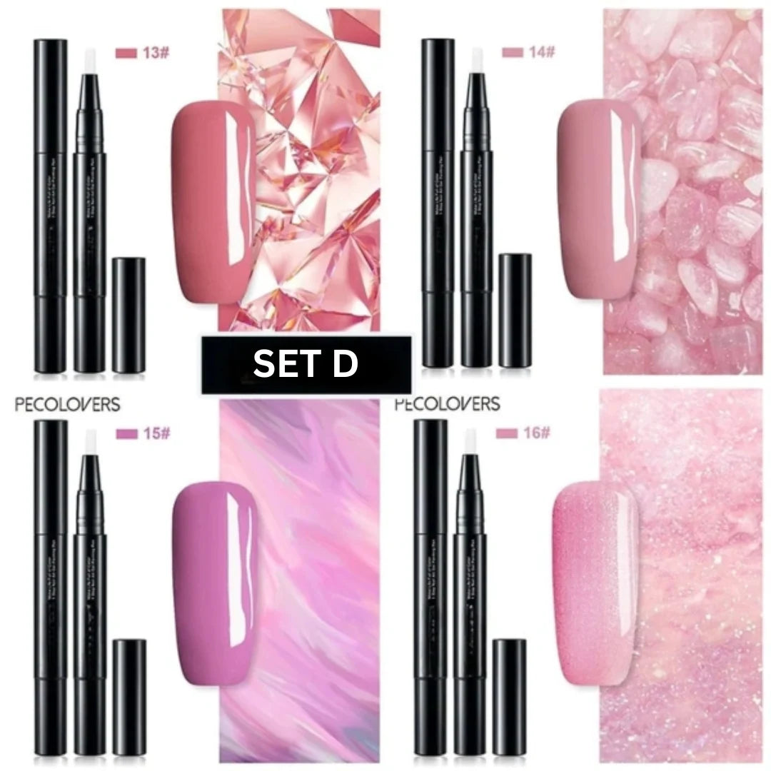 Nail Art Pen One-Step Gel Soft Brush & Twist Applicator