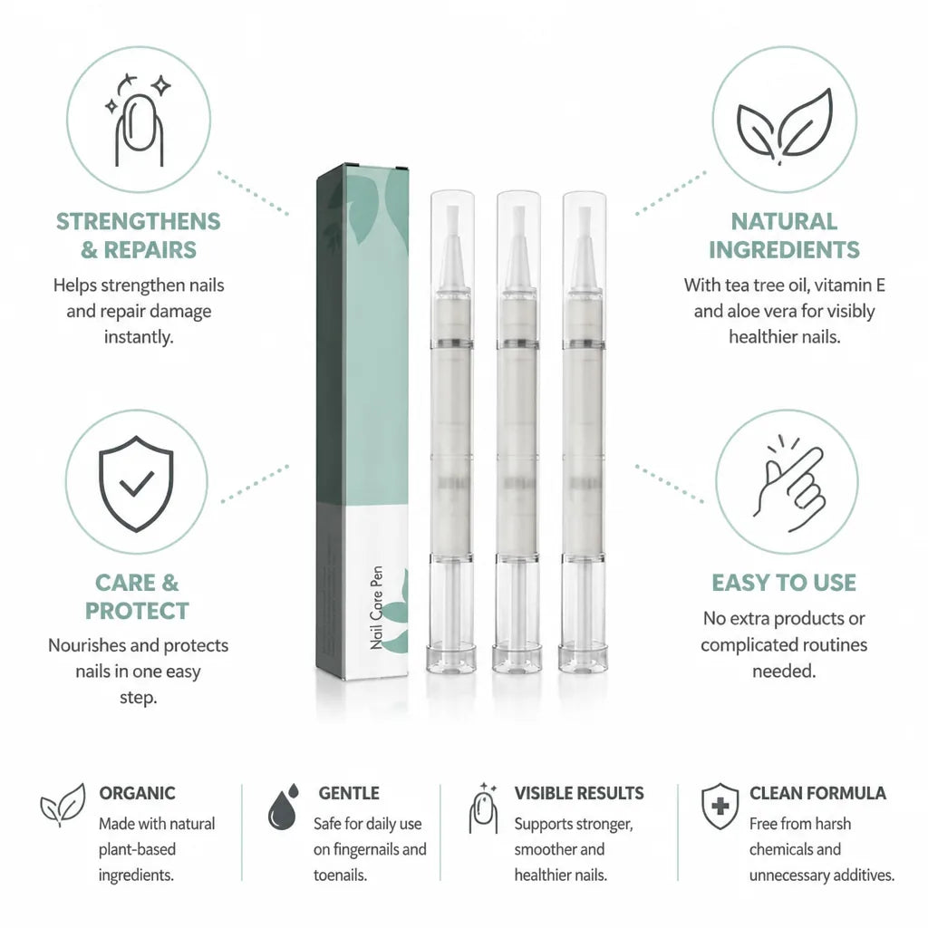 Nail Care Pen Organic Strengthening Set of 3