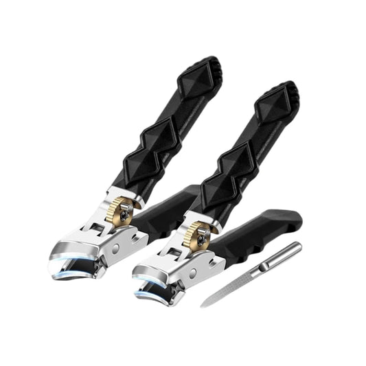 Nail Clipper Set 3-Piece Angled Head & Textured Grip
