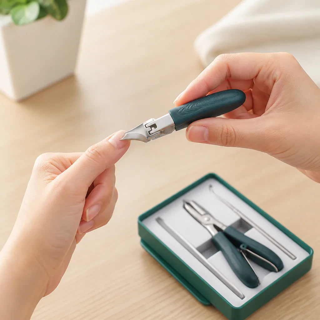Nail Clippers Oblique Blade Thick & Ingrown Stainless Steel