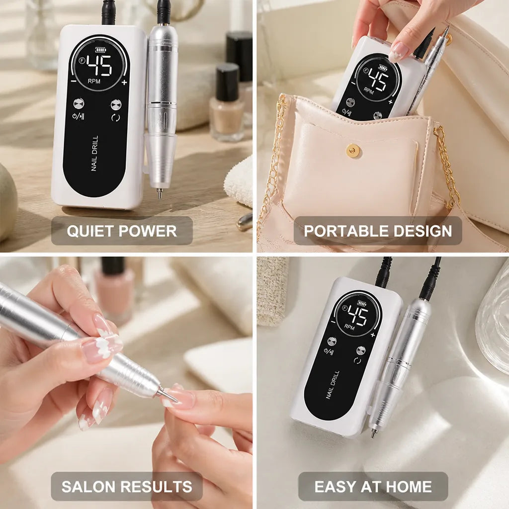 Nail Drill Quiet Powerful Portable