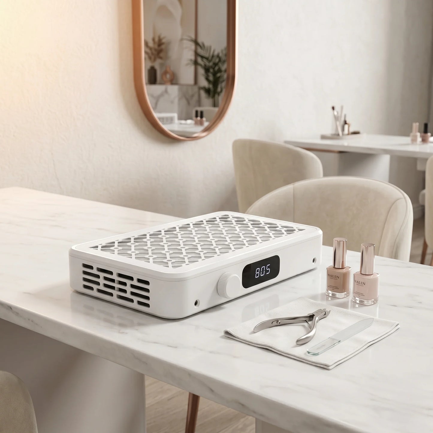 Nail Dust Collector Quiet High-Suction Detachable Filter
