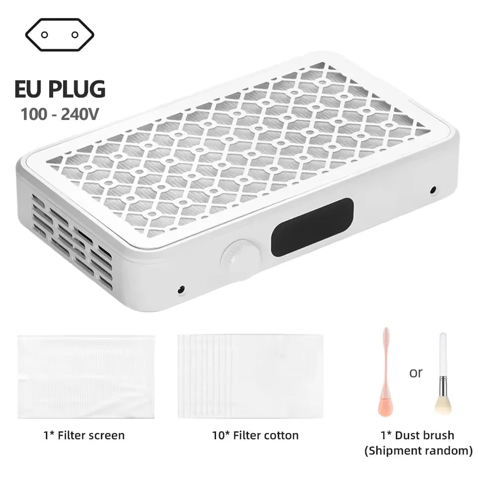 Nail Dust Collector Quiet High-Suction Detachable Filter