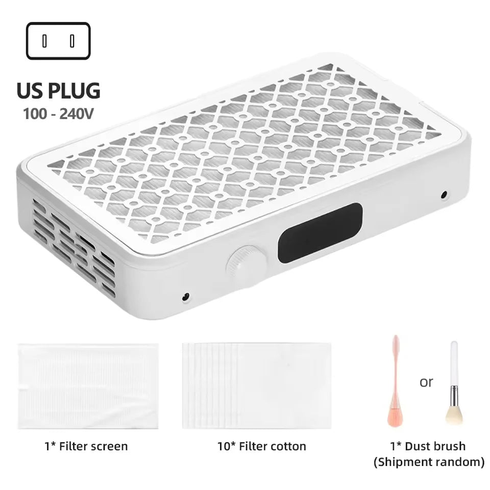 Nail Dust Collector Quiet High-Suction Detachable Filter
