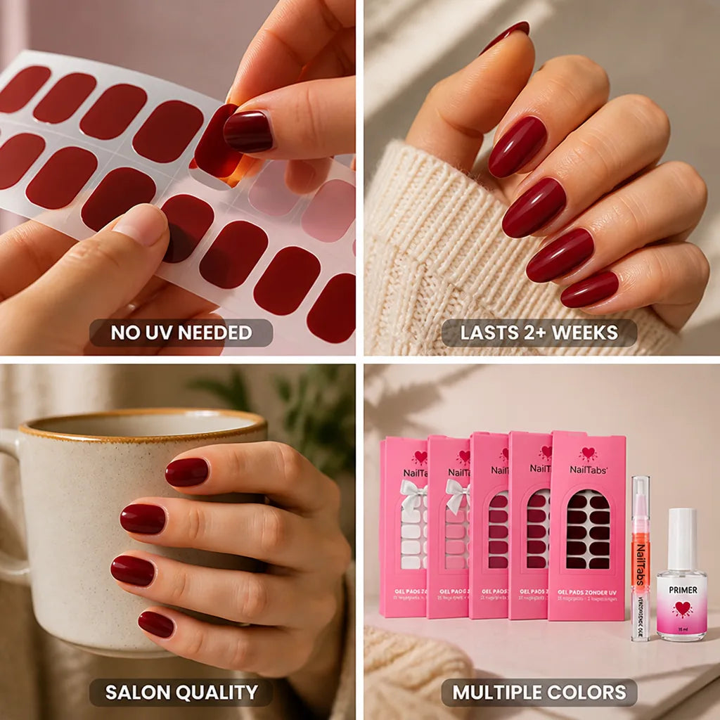 Nail Gel Pads Salon-Quality No UV & Long-Lasting