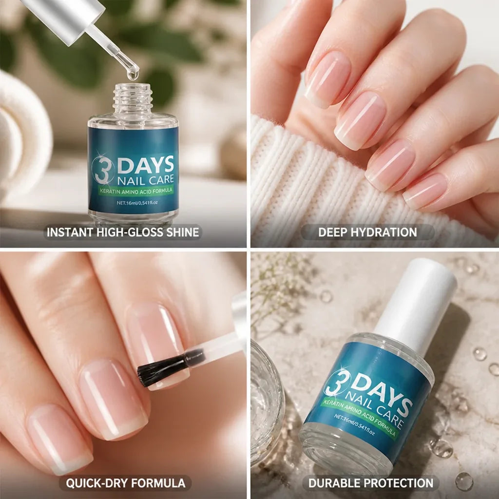 Nail Oil High-Gloss Quick-Dry Plant-Based