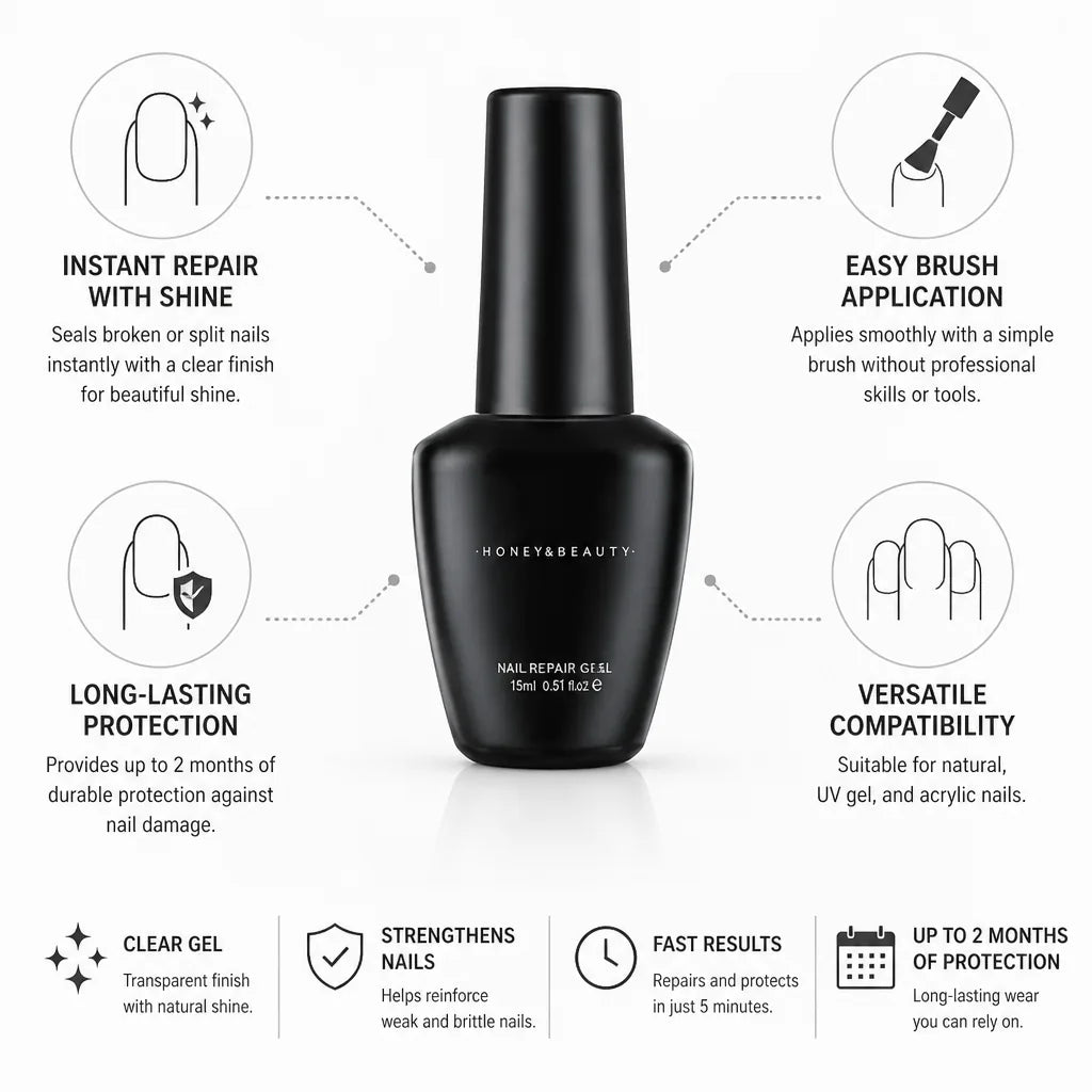Nail Repair Gel Instant Repair Brush-On