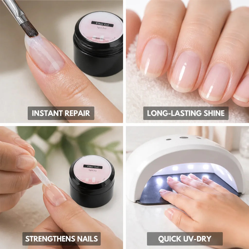 Nail Repair Gel Quick-Dry UV Strengthening Oils & Vitamins