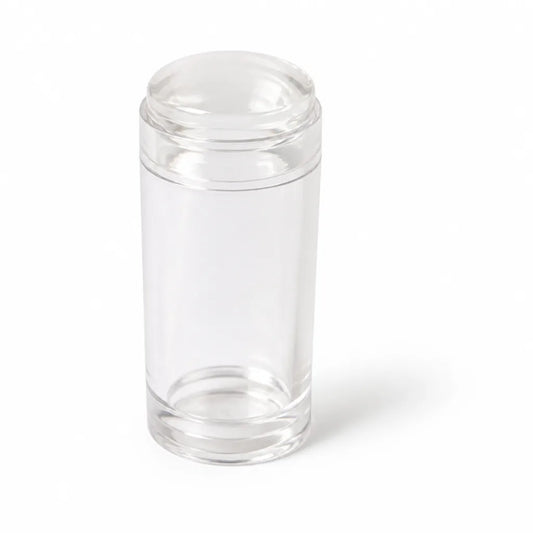 Nail Stamper Precision Crystal-Clear Silicone Scraper & Dust Cap