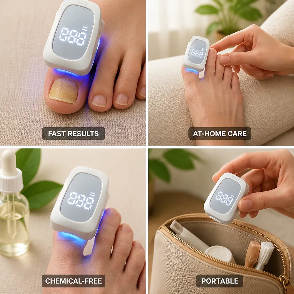Nail Therapy Device Dual LED Rechargeable & Portable