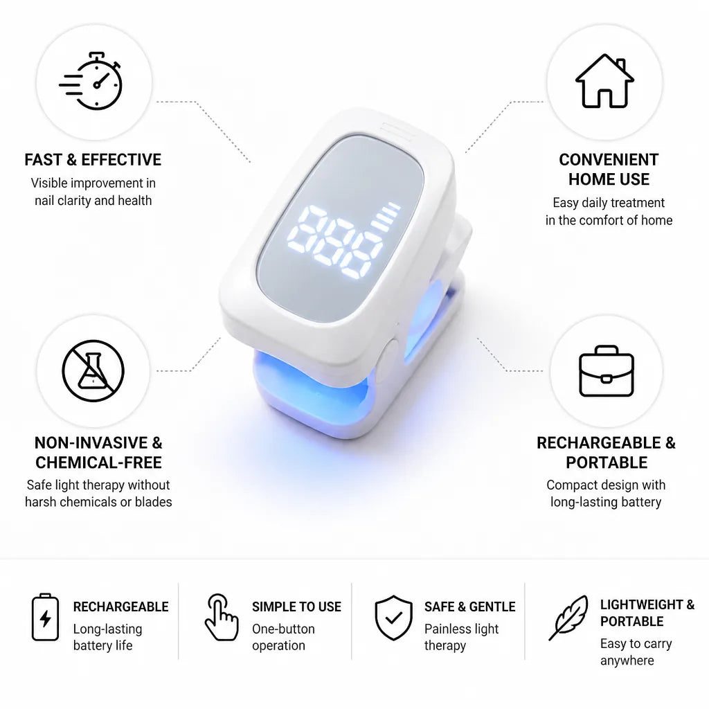Nail Therapy Device Dual LED Rechargeable & Portable
