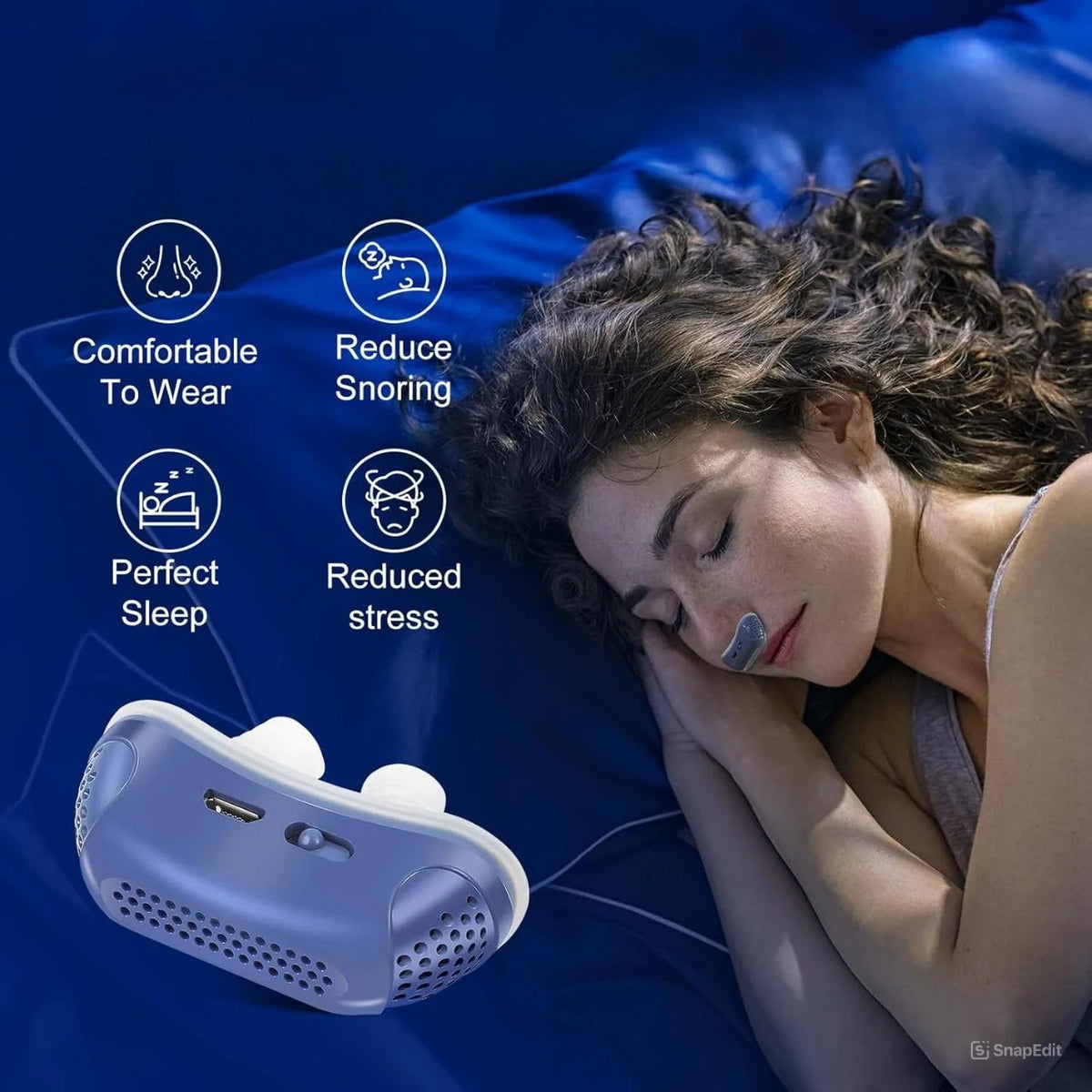 Nasal Dilator Soft Silicone Rechargeable USB