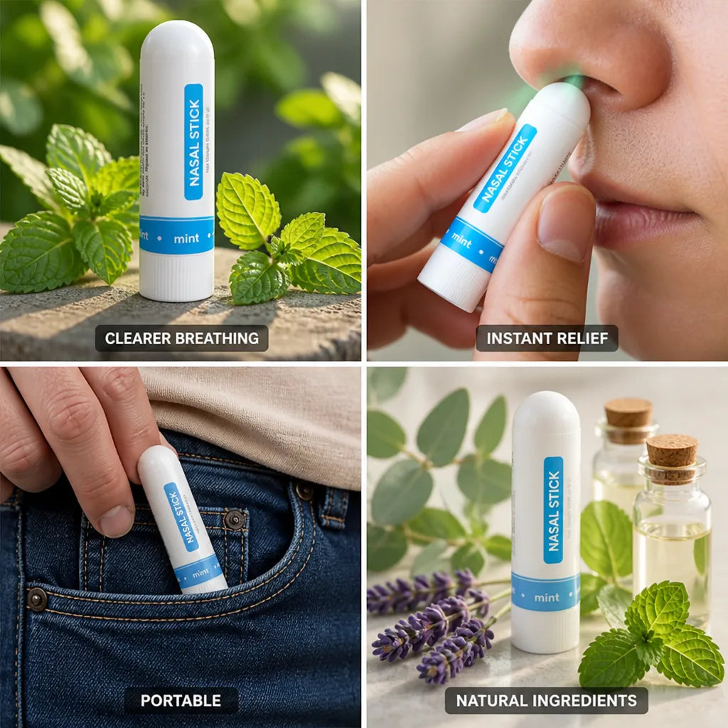Nasal Inhaler Sticks Menthol & Eucalyptus Pack Of 4
