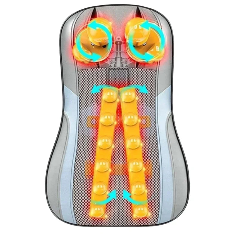 Neck & Back Massage Pillow Shiatsu Deep Kneading Soothing Heat
