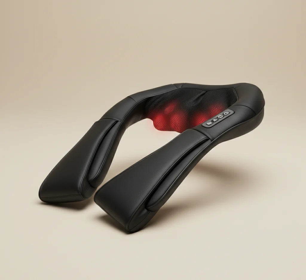Neck & Back Massager Heated Adjustable Intensity