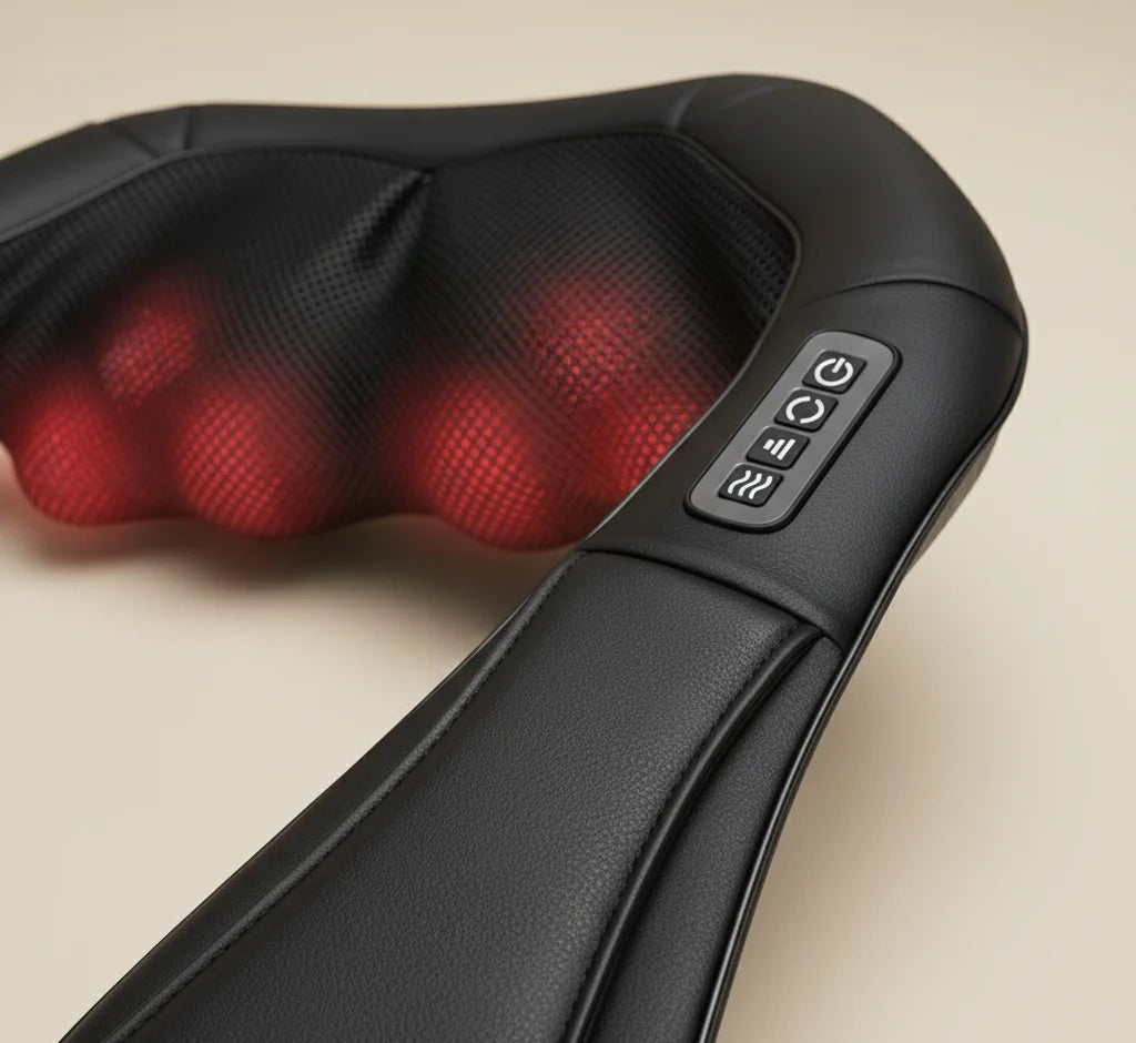 Neck & Back Massager Heated Adjustable Intensity