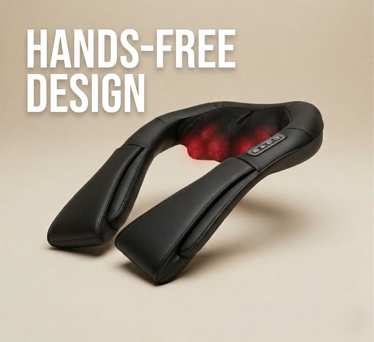Neck & Back Massager Heated Adjustable Intensity