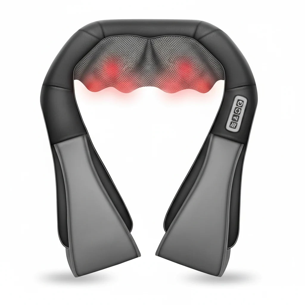 Neck & Back Massager Heated Adjustable Intensity