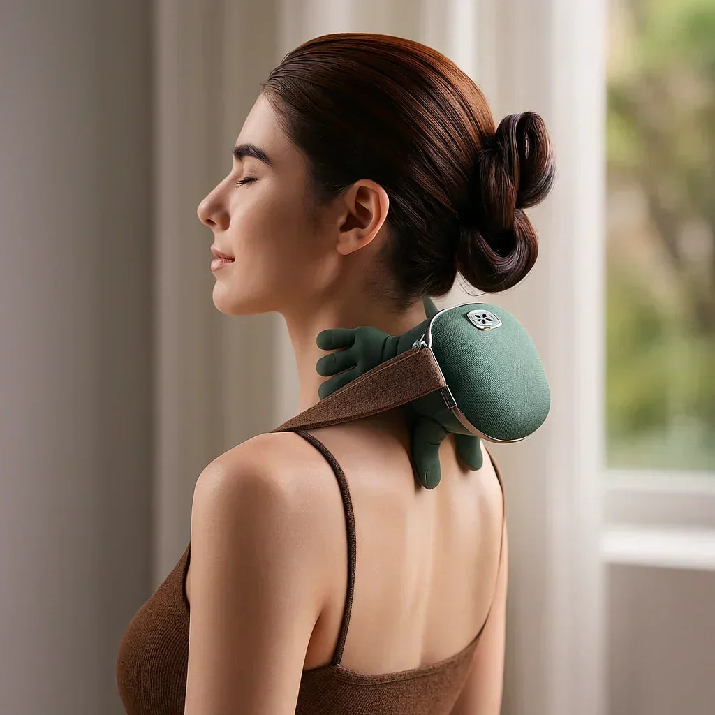 Neck & Back Massager Pressing & Vibration Rechargeable USB-C