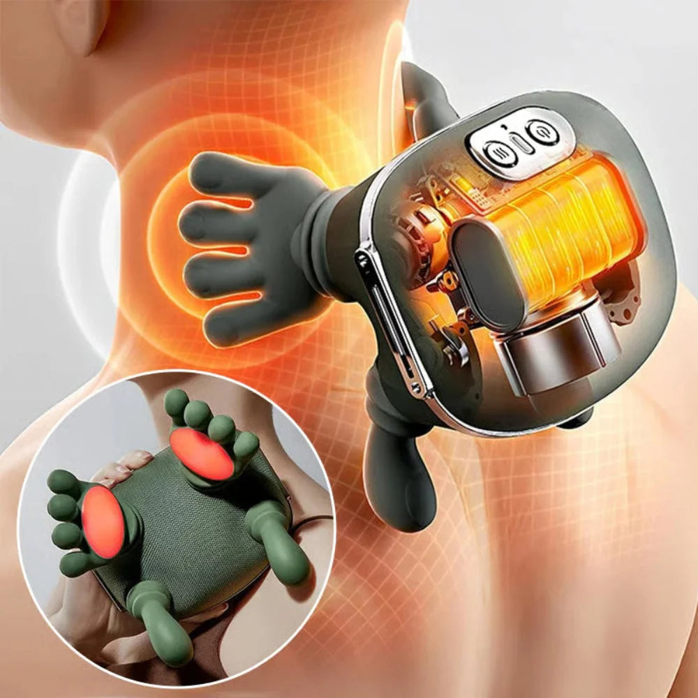 Neck & Back Massager Pressing & Vibration Rechargeable USB-C