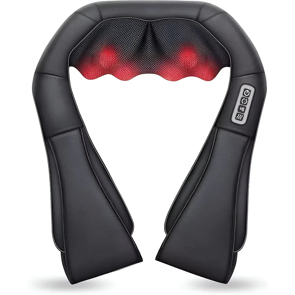 Neck & Back Massager Shiatsu Deep Kneading Heat