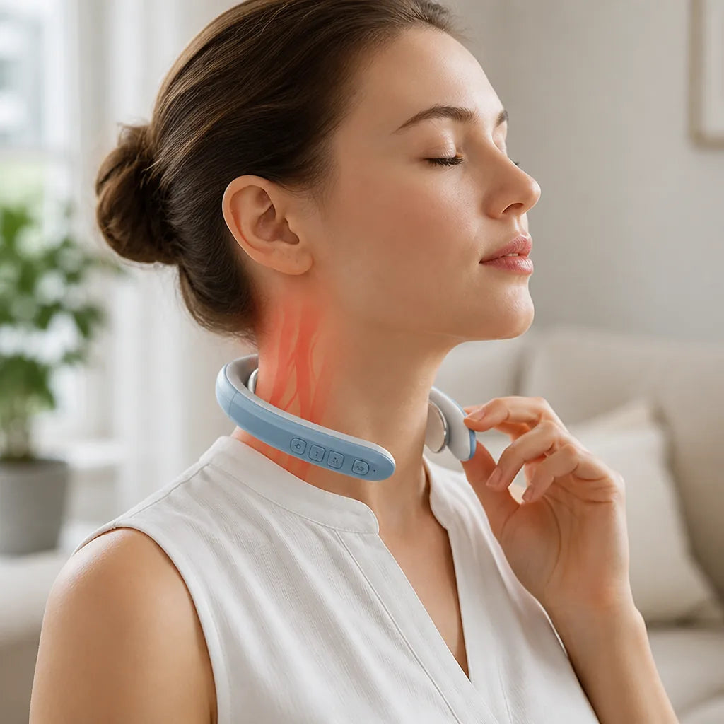 Neck & Body Massager Ultrasound Lymph Drainage Wireless Rechargeable