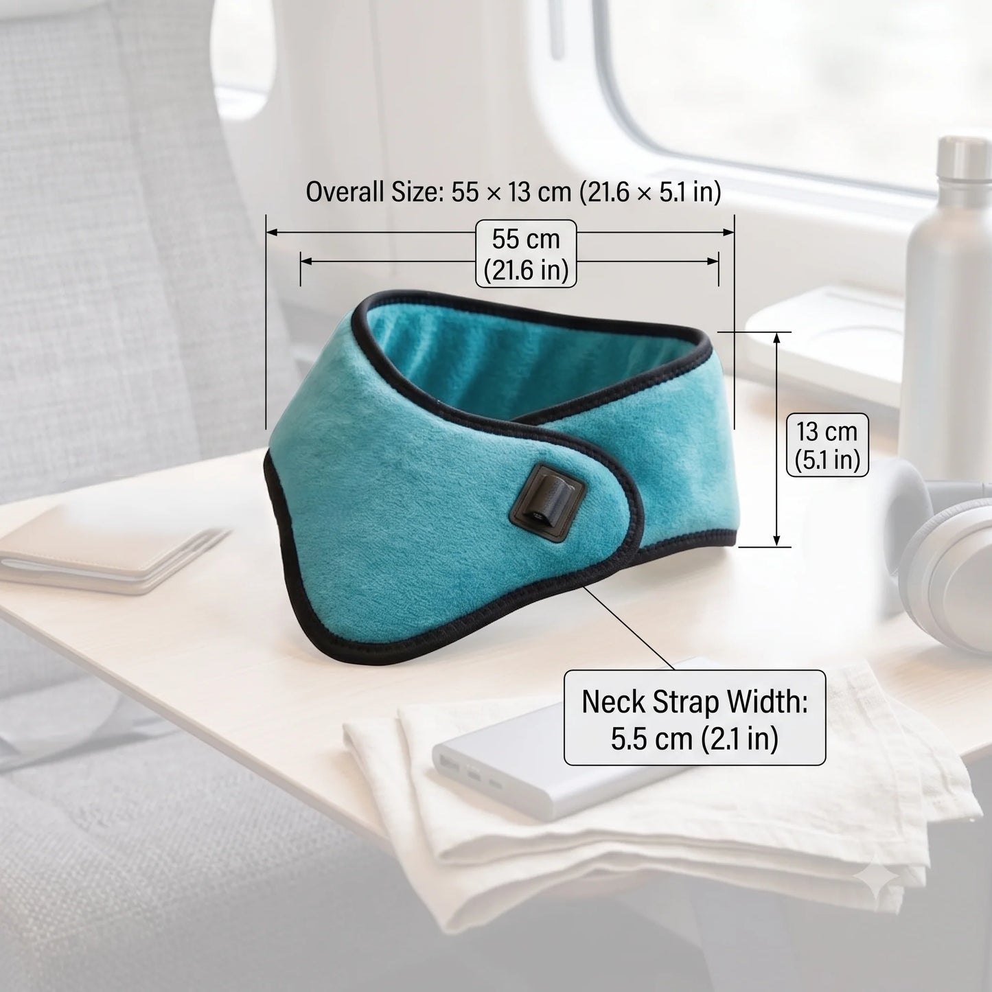 Neck Heating Wrap Adjustable Warmth Lightweight Easy Care