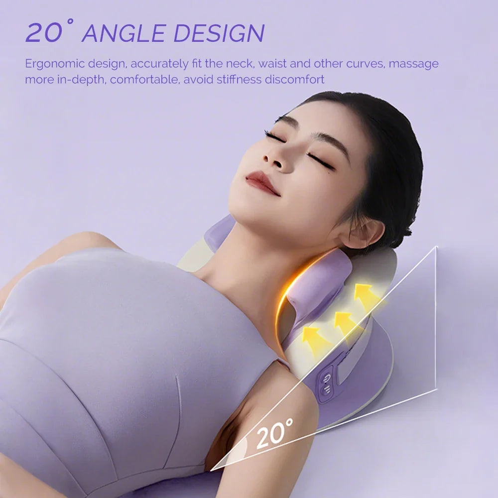 Neck Massage Pillow Wireless 6D Kneading Heated