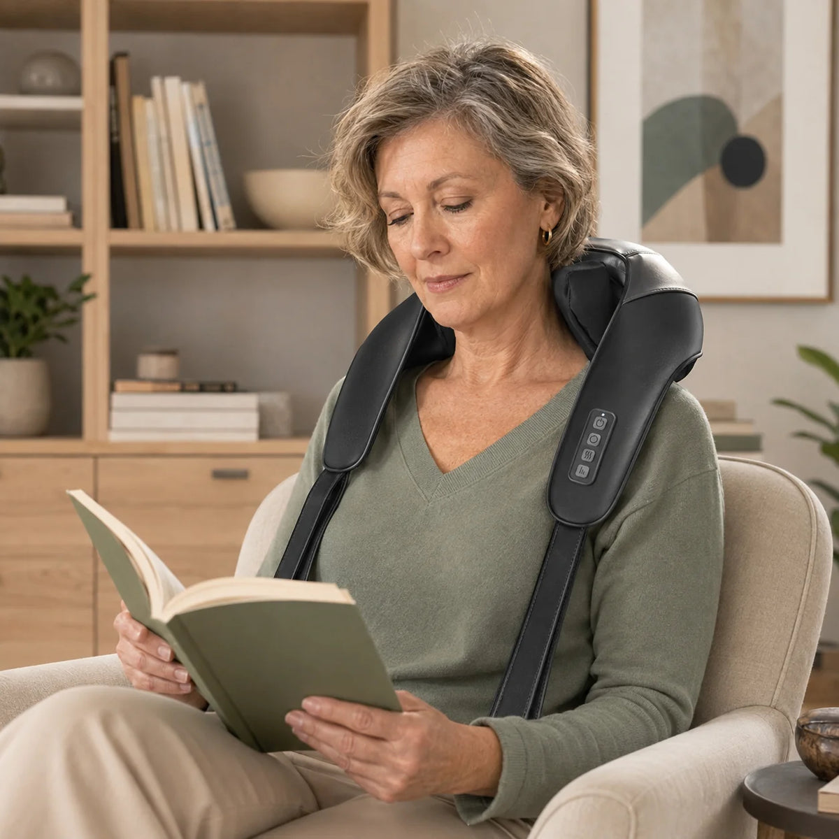 Neck Massager Cordless Shiatsu Heat