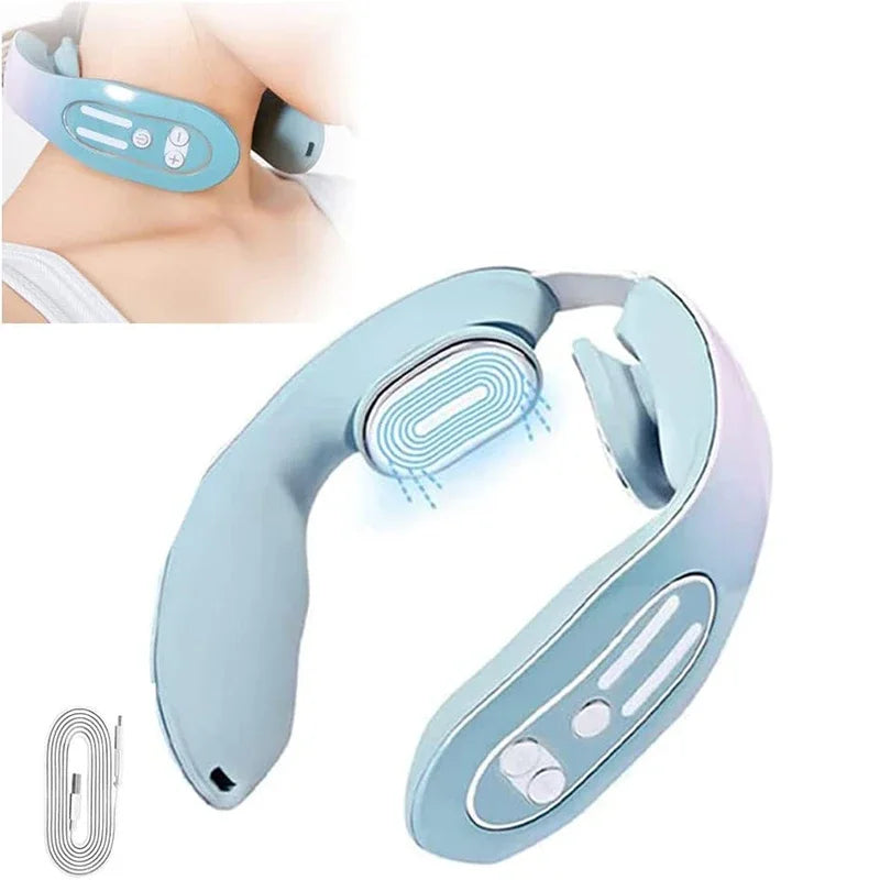 Neck Massager EMS U Shape Infrared Heat