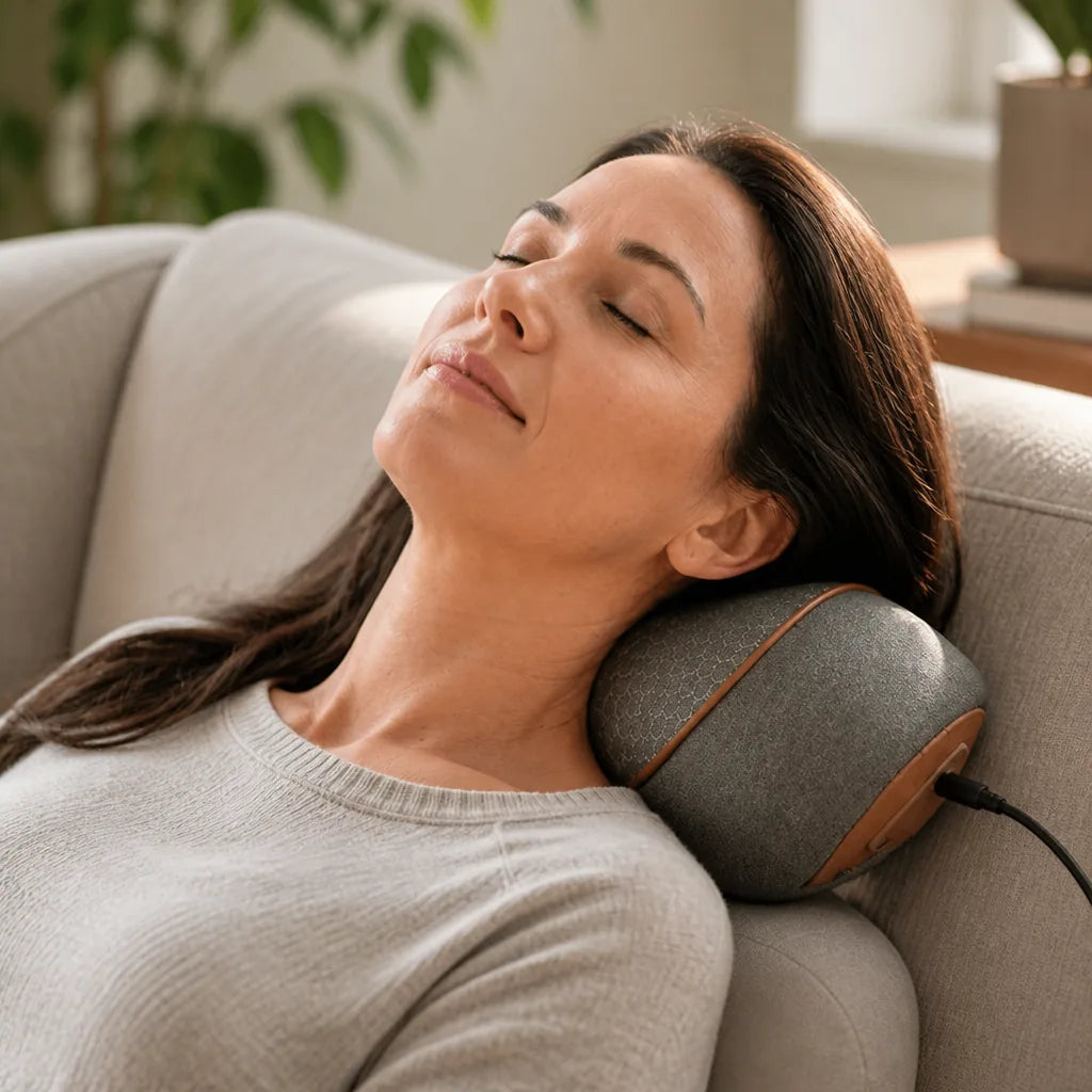 Neck Massager Hands-Free & Portable 15 Minute Relief