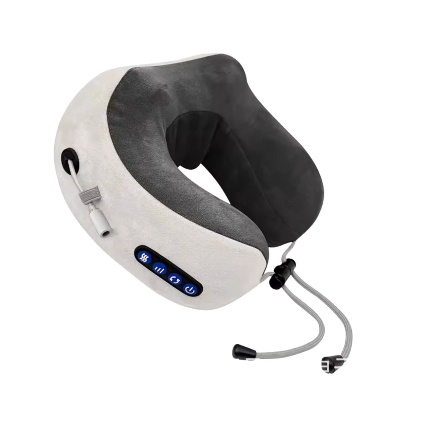 Neck Massager Pillow U-Shaped Memory Foam Kneading & Heat