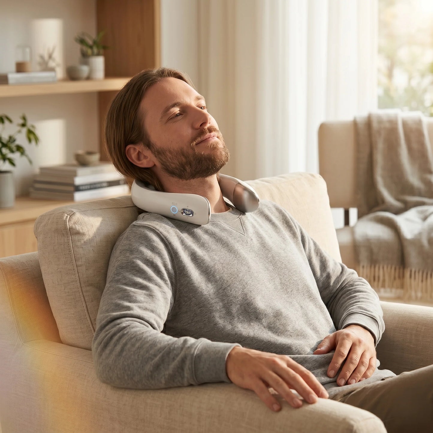 Neck Massager Portable Battery-Powered Targeted Relief