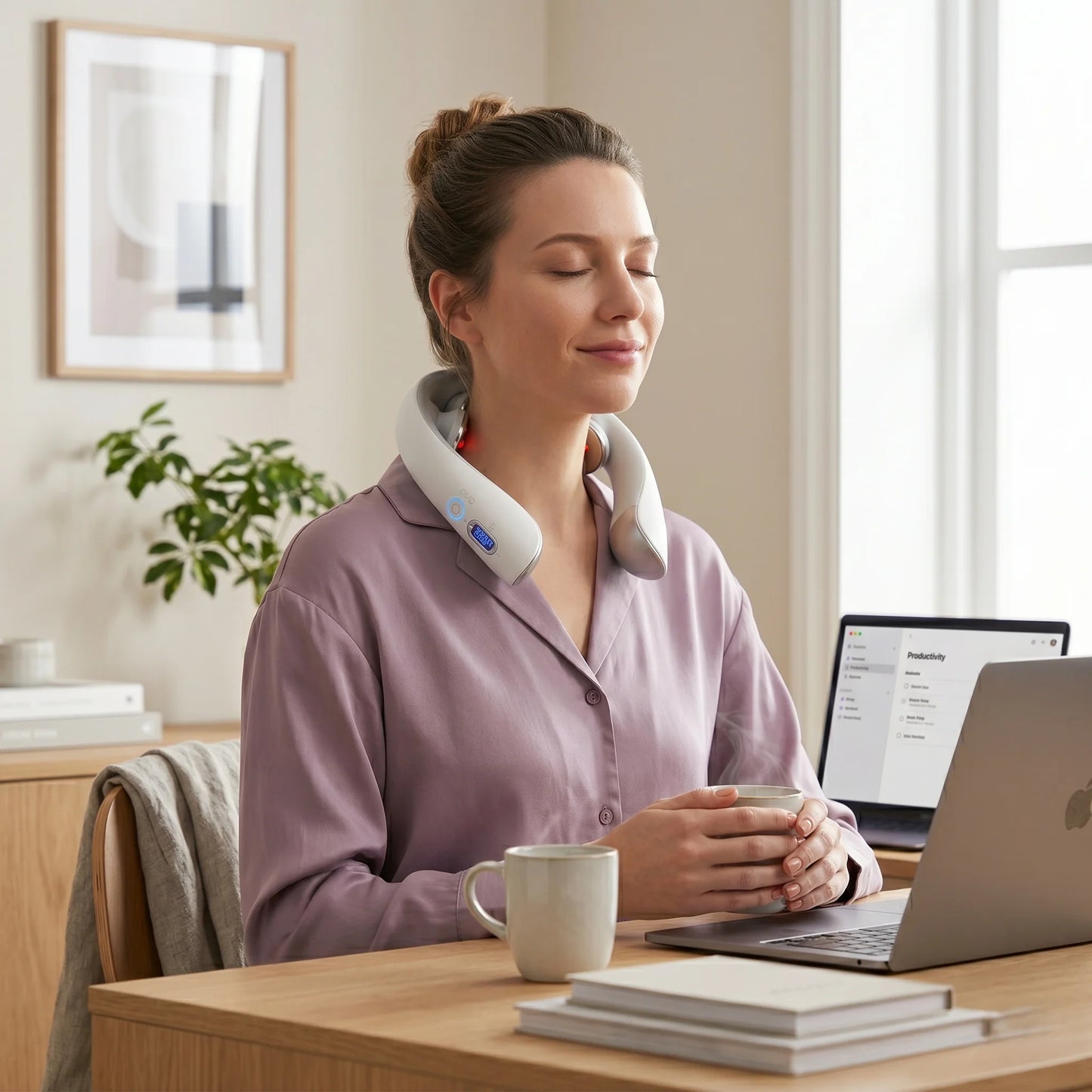 Neck Massager Portable Battery-Powered Targeted Relief