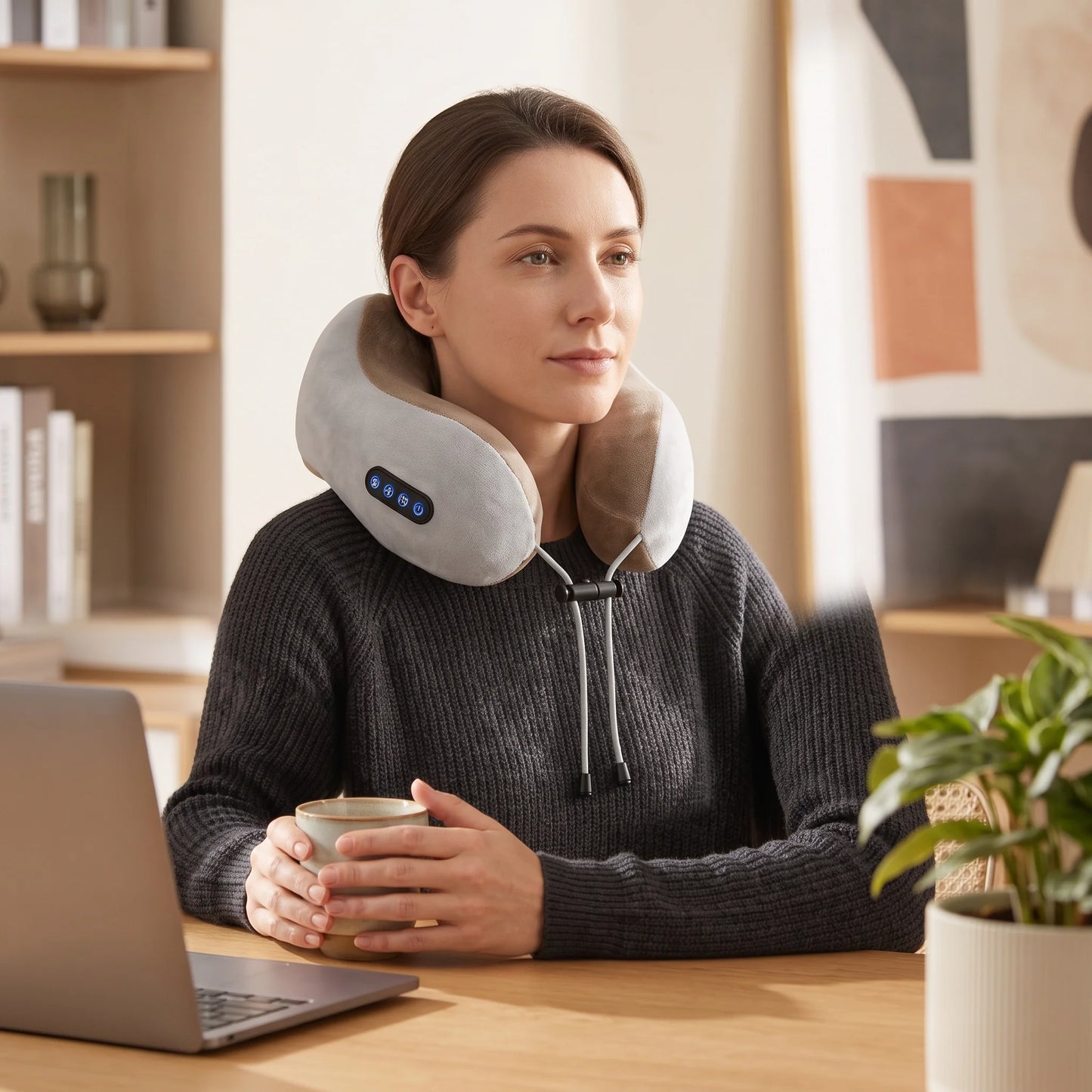 Neck Massager U-Shaped Heated Kneading & Vibration